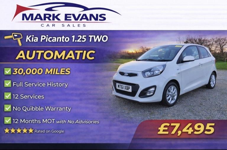 2011 Kia Picanto 1.25 2 5dr Auto HATCHBACK Petrol Automatic