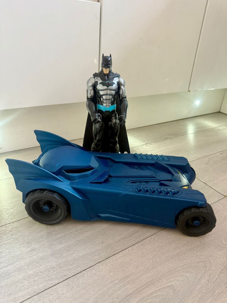 image for Batman and batmobile