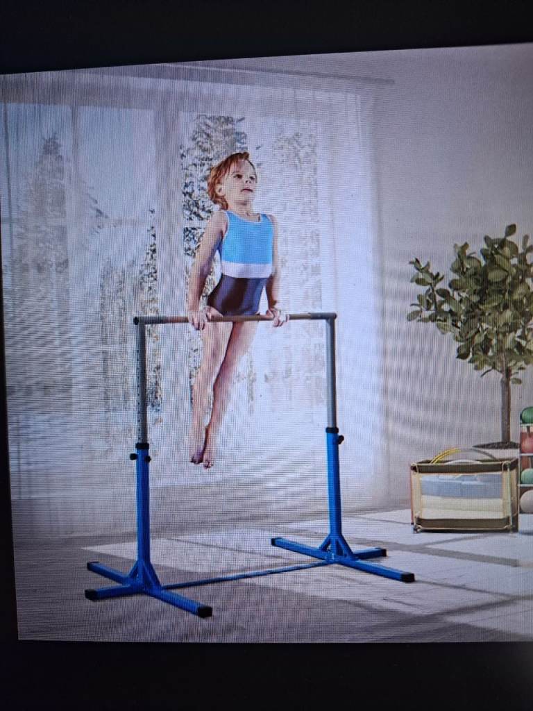 Homcom Adjustable Gymnastics Horizontal Bar