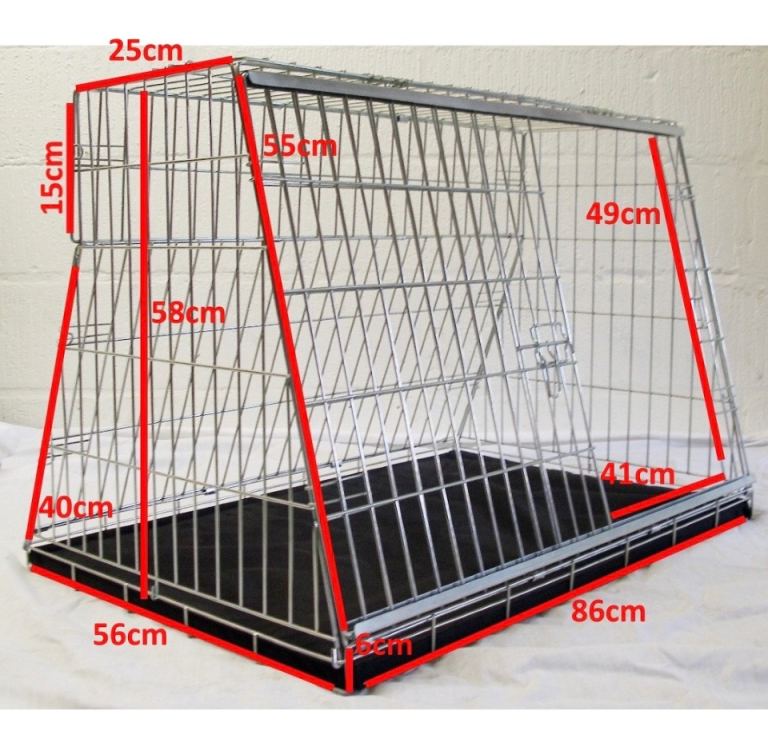 Pet World Metal Folding Dog Crate for Hatchback Car - 34″ (Medium)