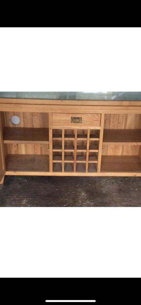5ft Solid Oak wine rack marine tropical fish tank aquarium setup delivery🚚