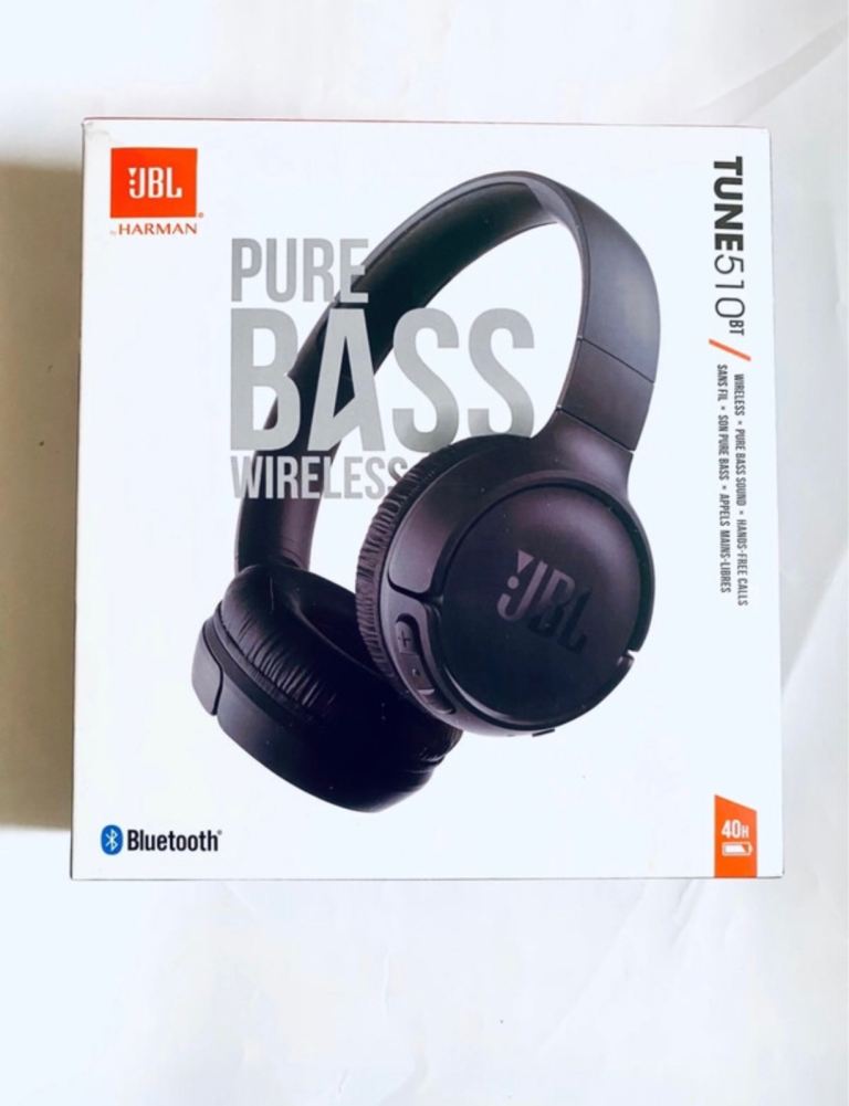JBL Tune 510BT True Bass Wireless Headphones earbuds Sports