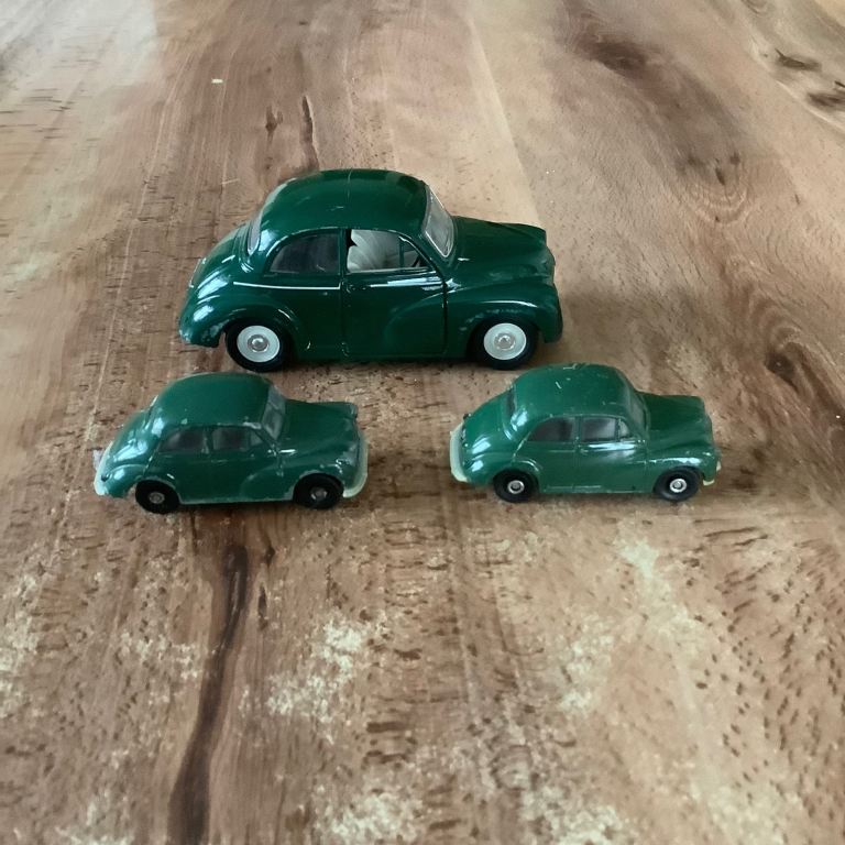 3 x Morris 1000 die cast cars