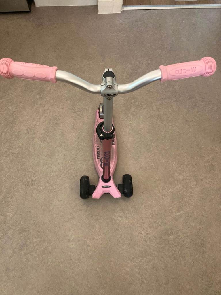 Pink micro scooter used