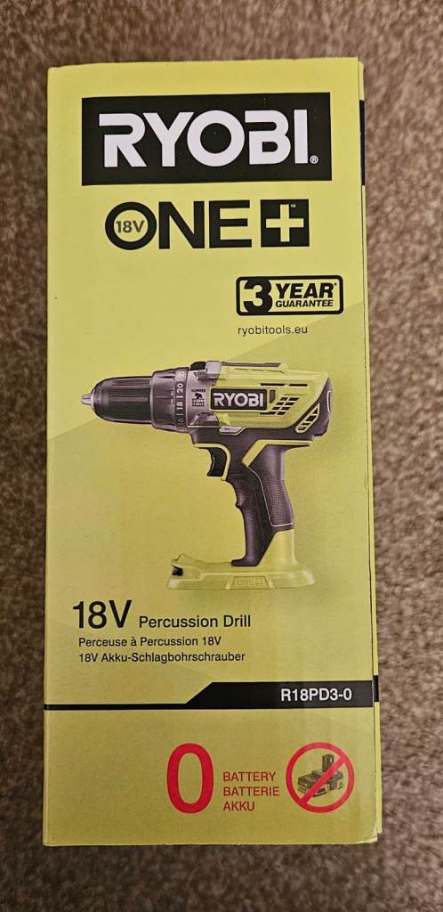 Ryobi One + 18v SCREWDRIVER Perscussion DRILL  BNIB Unopened