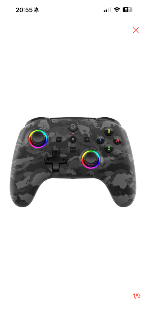 Gioteck Nintendo Switch Controller - Like New Camo Design