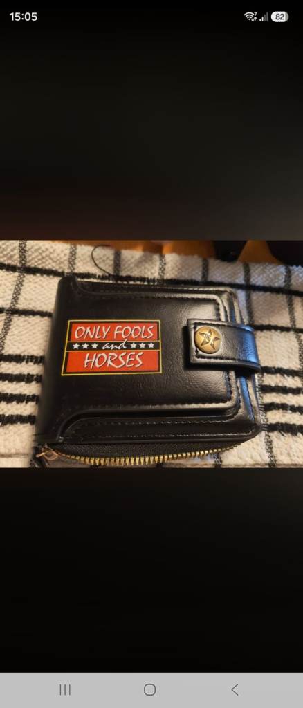 new Only Fools and Horses Black Leather Wallet 