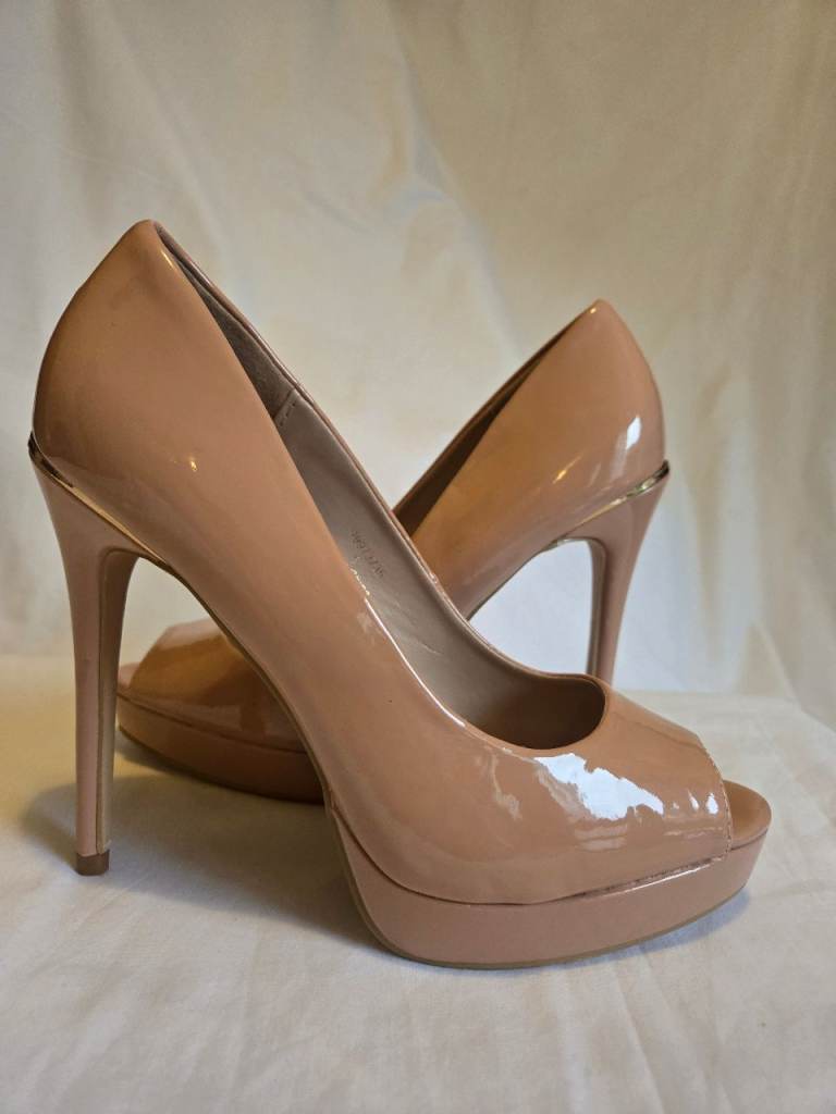 Dorothy Perkins Nude High Heel Shoes Size 6