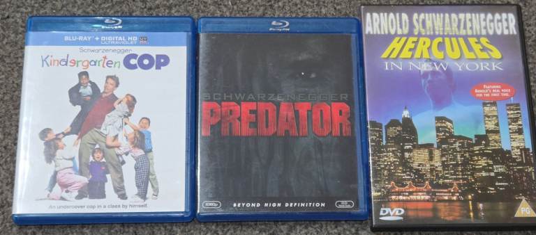 Arnold Schwarzenegger blu ray/dvd
