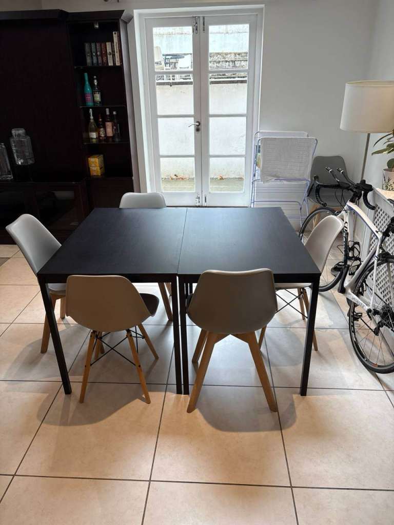 [RUSH SALE / MUST GO] Black Dining Table – £10 each (two tables ...