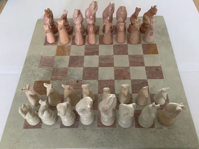 Chess board and pieces