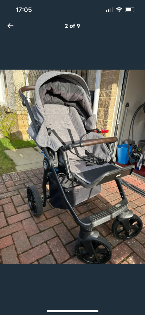 image for Full set car seat, isofix base, pram, bassinet stroller