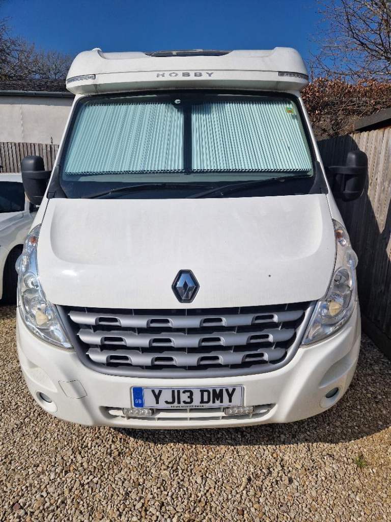 Fabulous Hobby optima Deluxe v65 Motorhome 7m slimline New reupholstery new carpet.New MOT & battery