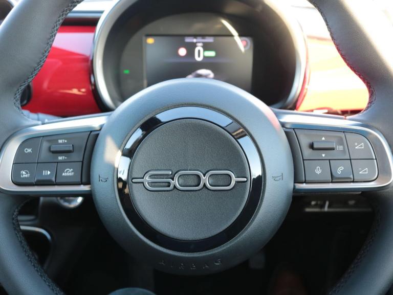 2025 Fiat 600 115kW Red 54kWh 5dr Auto HATCHBACK ELECTRIC Automatic