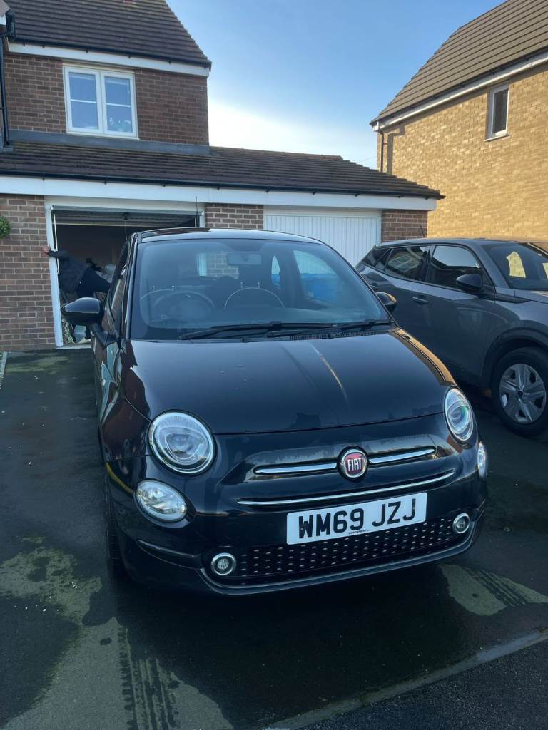 Black Fiat 500, Hatchback, 2020, Manual, 1242 (cc), 3 doors