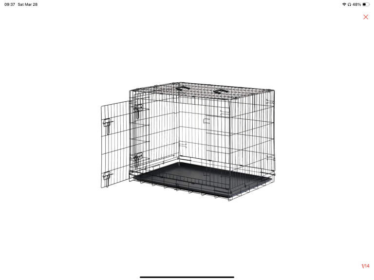 Large Double Door Dog Crate