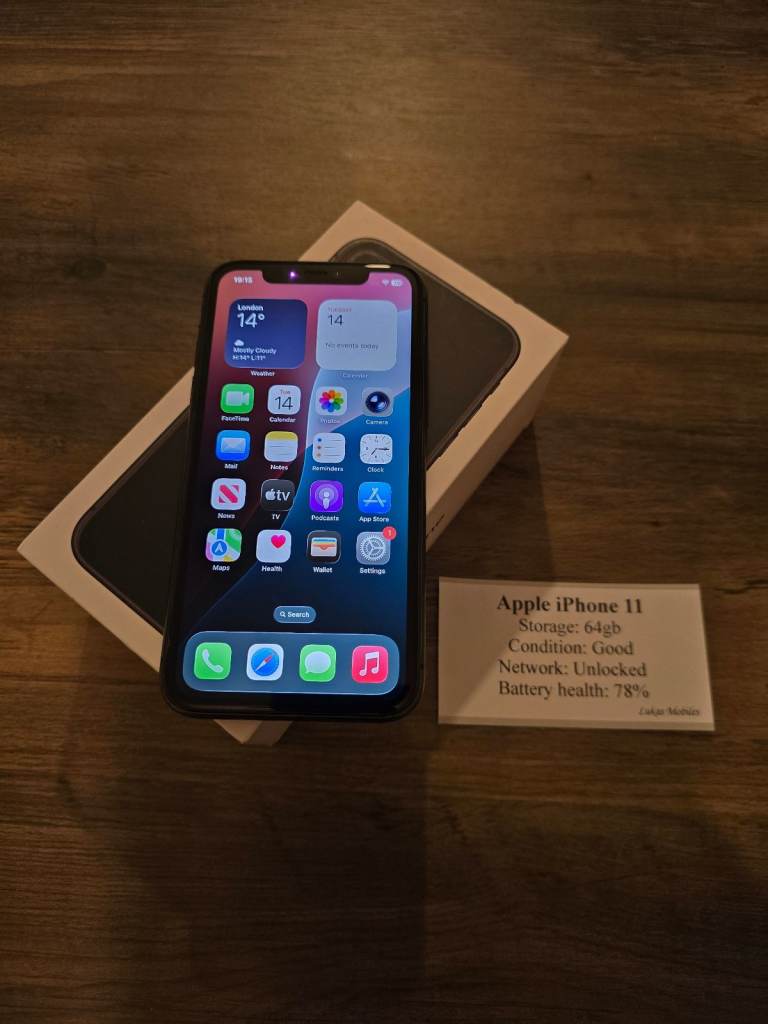 Apple iPhone 11 (78%, black)