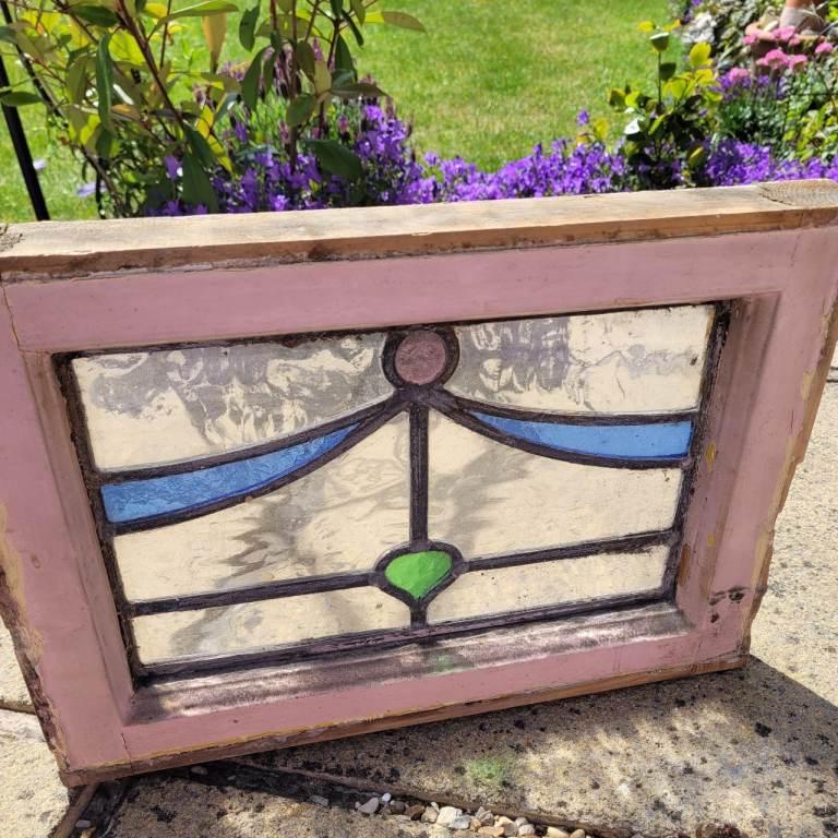 Original 1930s stained glass window