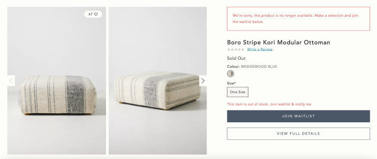 Beautiful Anthropologie Ottoman Pouffe Kori Table