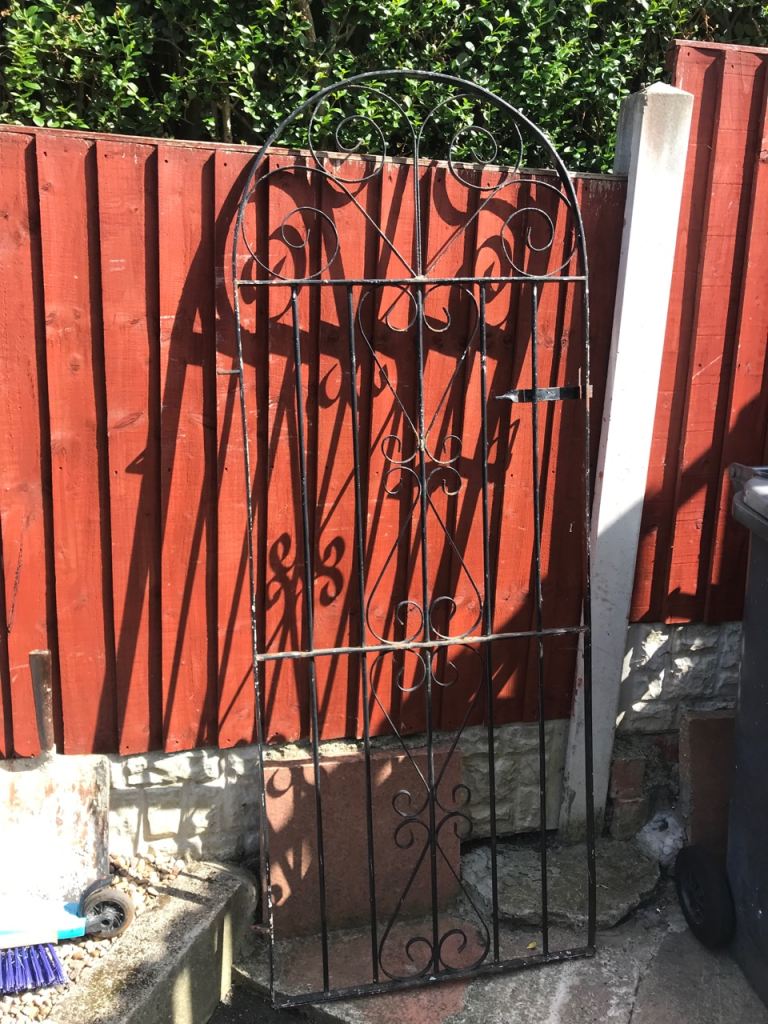 Black Wrought Iron Garden Gate £20