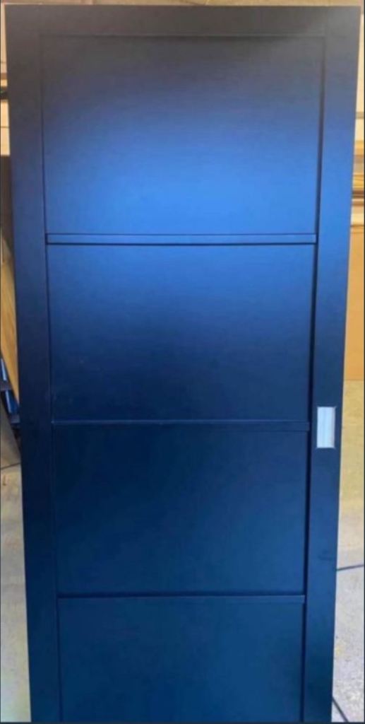 Modern black doors