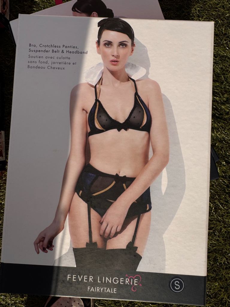 Fever Lingerie Fairytale Set - Black, New, Size Small