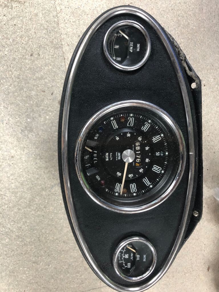 Classic Mini 3 clock dash 