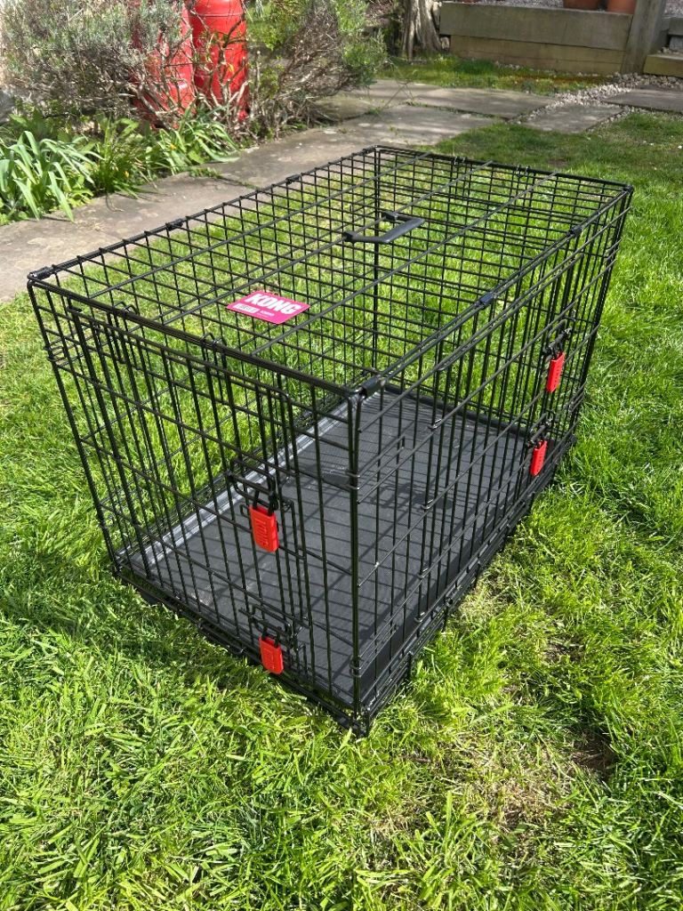 Kong 2-door folding dog cage - size medium