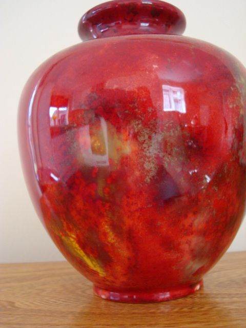 Royal Doulton Sung Flambe Vase by Charles Noke  Early 20th century