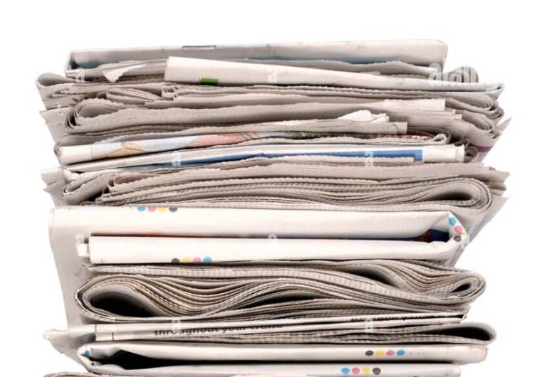 Donations of news papers for elderly pensioner to light fire  with.