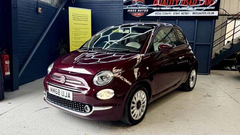 2018 Fiat 500 1.2 1.2 69hp Lounge Hatchback Petrol Manual