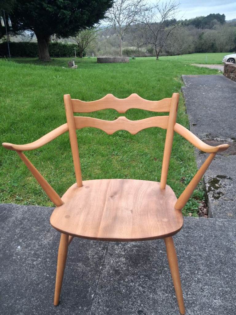 Ercol 493 Batwing dining chair , mid century danish style