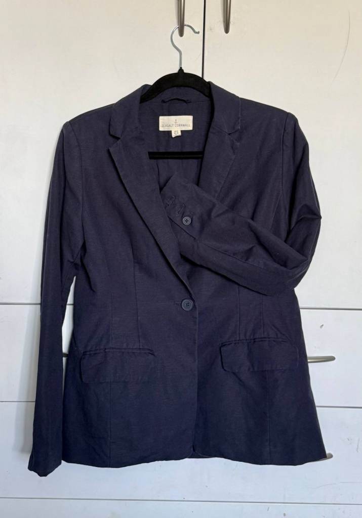 Women’s blazer – Seasalt Cornwall, navy, UK size 8