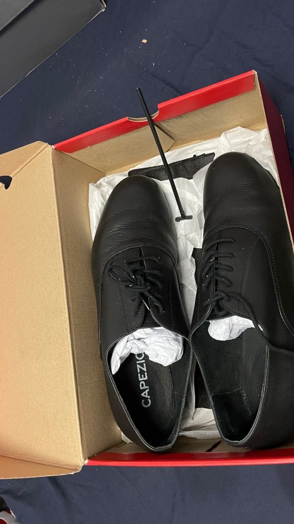 New Capezio BR02 Mens Ballroom Dance Shoes – Standard Oxford Black  size 10 