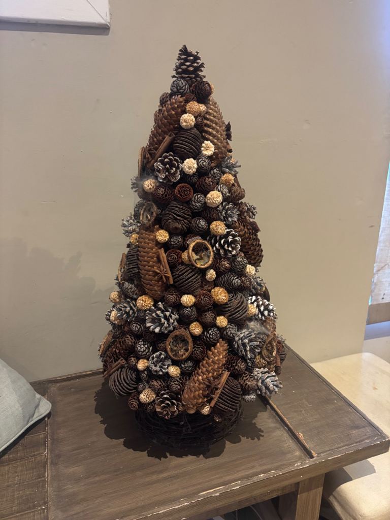 Pine cone Christmas tree/ table decoration 27” high