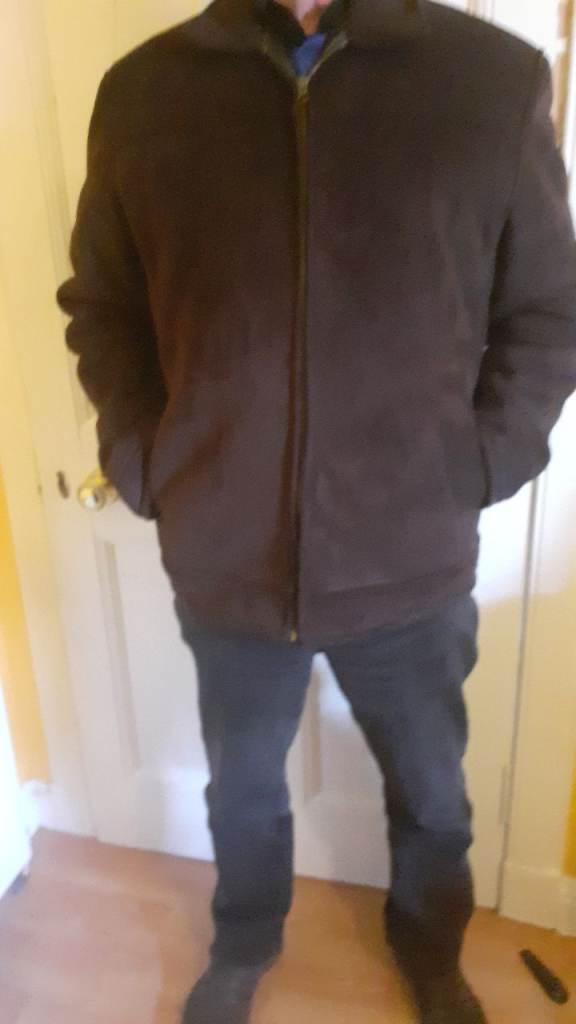 Men's XXL Brown Suede effect Jacket