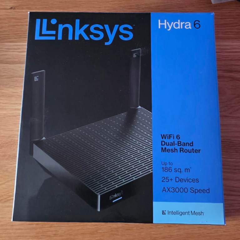 Linksys Hydra 6 Dual Band Mesh WiFi 6 Router (AX3000)