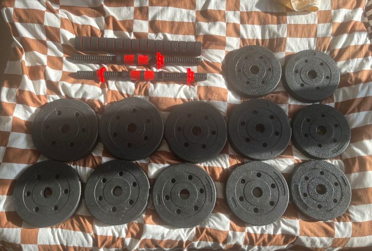 Dumbbell Set with Weight Plates
