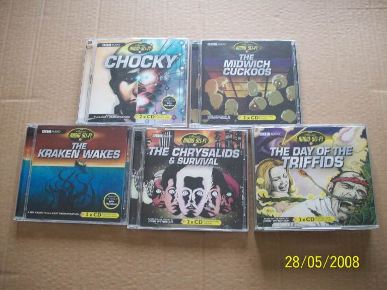 CD Audiobooks BBC Radio Sci-Fi X5 Audiobooks John Wyndham 