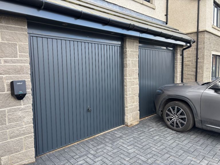 Anthracite Grey 2 x garage doors (10 year guarantee + just installed but brand new) 