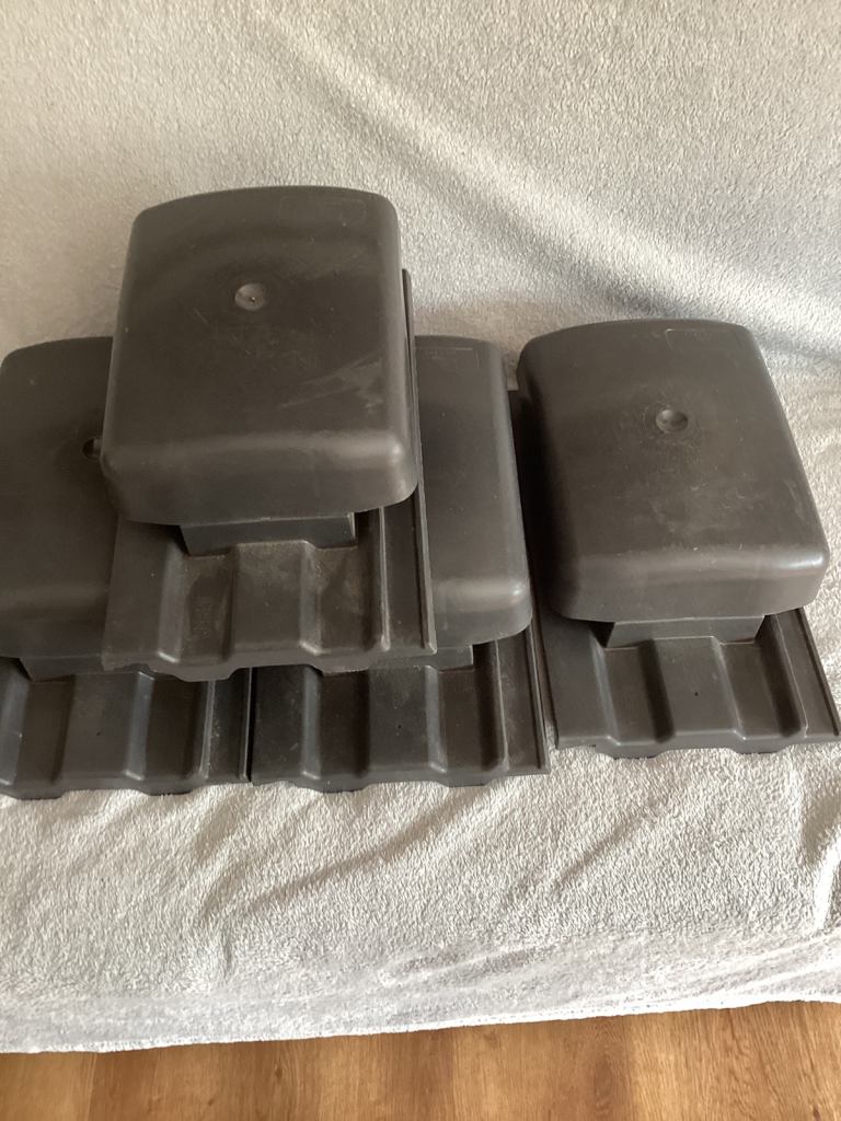 ROOFING VENTS, NEW CONDITION, DARK GREY IN COLOUR , £10 EACH 