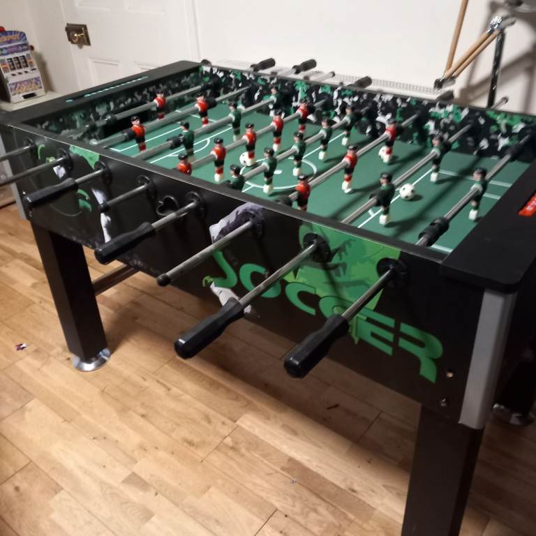 Large foosball table ideal for man cave or kids room