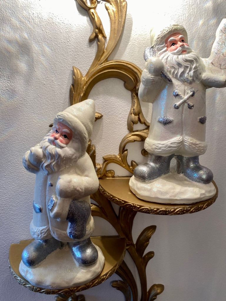 Christmas 🎄 tree ceramic vintage lamp santas
