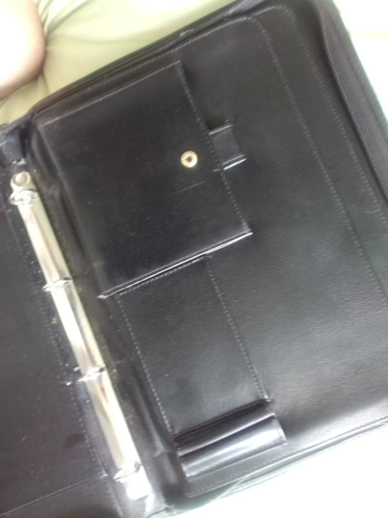 Vintage very collectable black leather briefcase 1980/90s