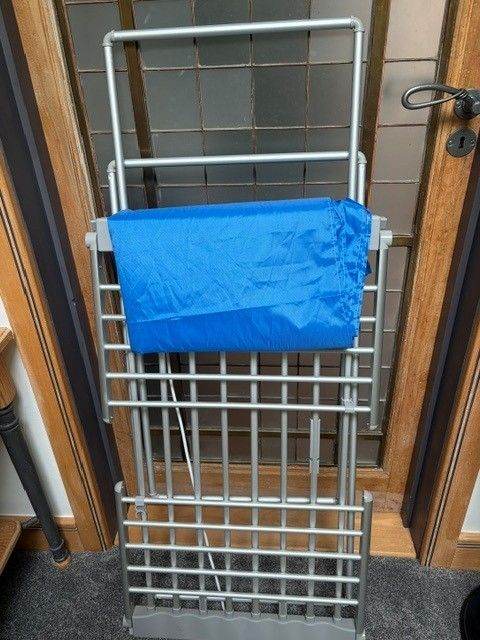 Aldi Silver Heated Clothes Airer - Winged, Almost New