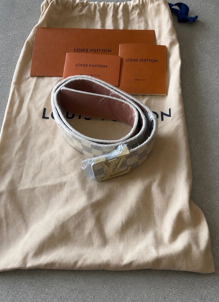 LOUIS VUITTON Cream Belt - Brand New with Dust Bag!