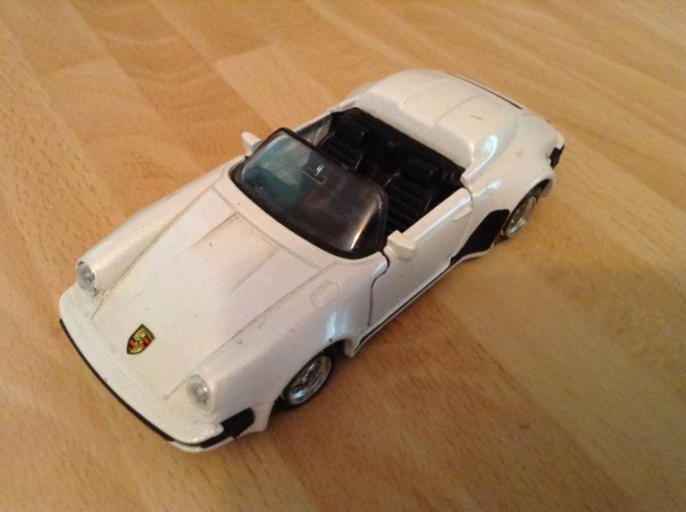 MC Toys White Porsche 911 Speedster Scale Car - Scale 1/38