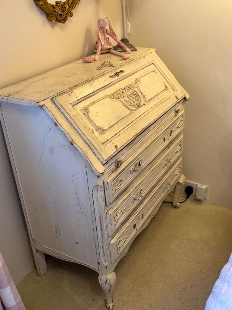 Vintage Shabby Chic Painted Bureau/Desk
