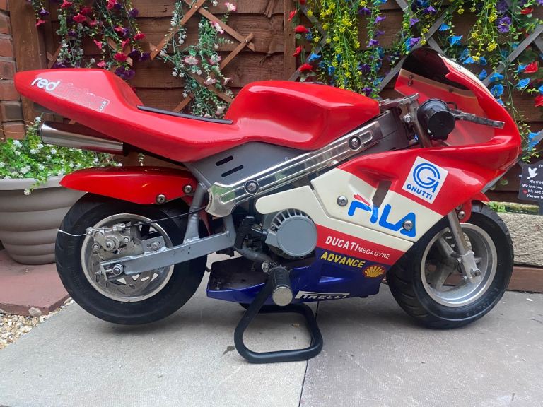 Red/White/Blue Pocket Bike Mini Moto with Ducati Fila Gnutti decals No. 2