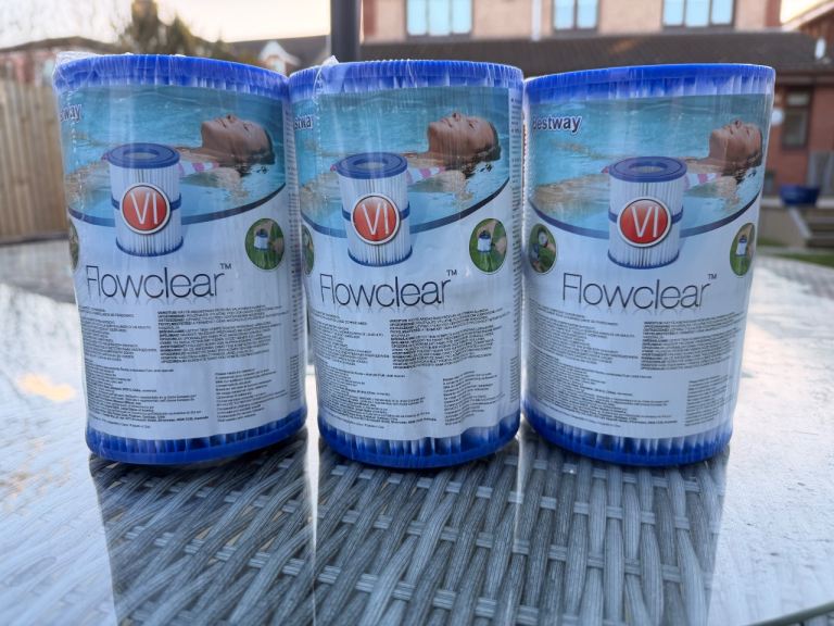 Bestway Flowclear Hot Tub Filters – Type VI (New) – Set of 3